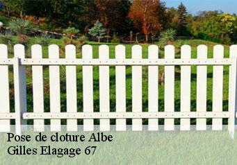 Pose de cloture  albe-67220 Gilles Elagage 67