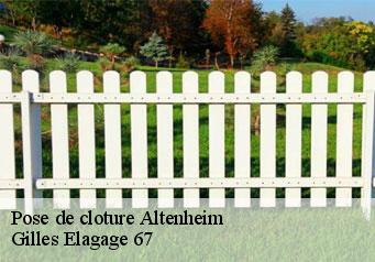Pose de cloture  altenheim-67490 Gilles Elagage 67