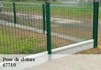 Pose de cloture 67710