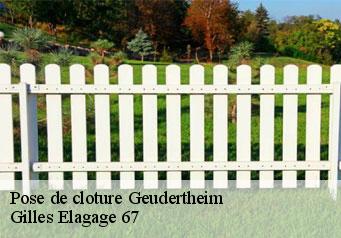 Pose de cloture  geudertheim-67170 Gilles Elagage 67