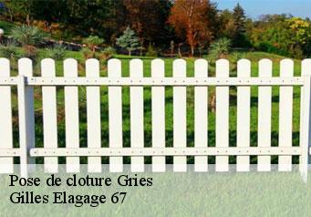 Pose de cloture  gries-67240 Gilles Elagage 67