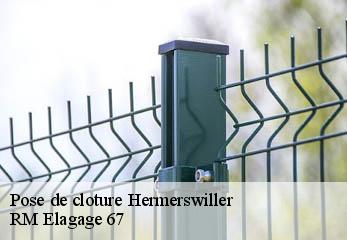 Pose de cloture  hermerswiller-67250 Gilles Elagage 67