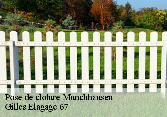 Pose de cloture  munchhausen-67470 Gilles Elagage 67