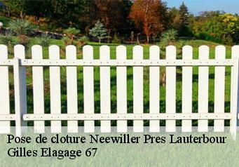 Pose de cloture  neewiller-pres-lauterbour-67630 Gilles Elagage 67