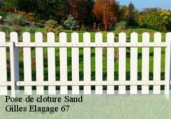 Pose de cloture  sand-67230 Gilles Elagage 67