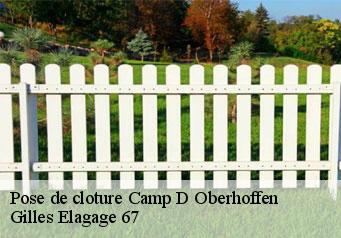 Pose de cloture  camp-d-oberhoffen-67240 Gilles Elagage 67